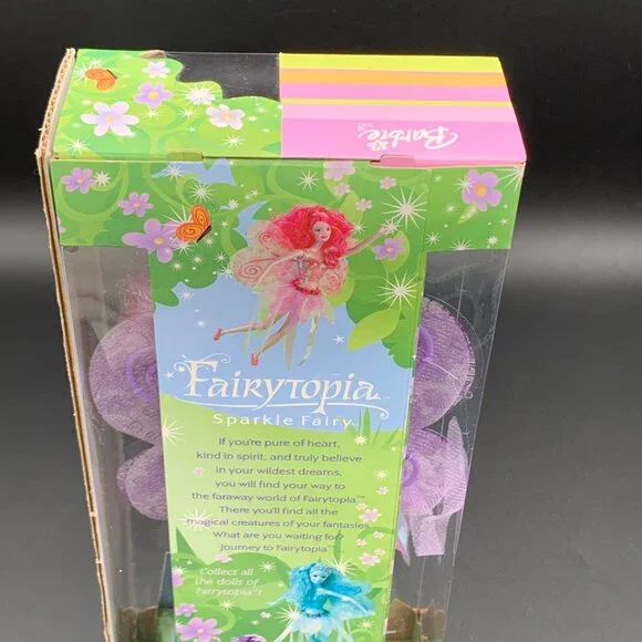 Barbie 2003 Fairytopia Purple Sparkle Fairy Mattel 3+ H2726 NRFB - Picture 12 of 14